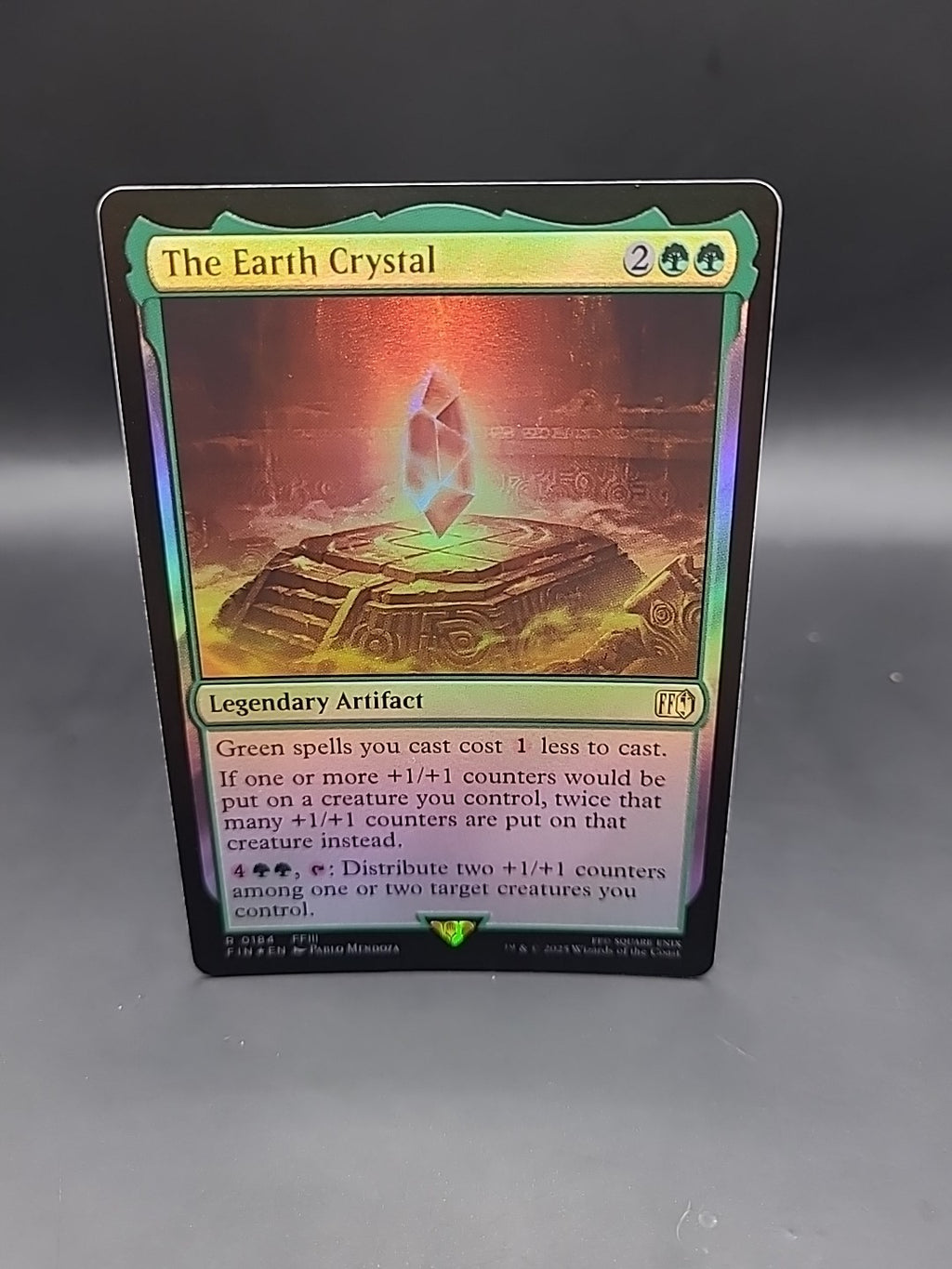 Magic The Gathering Final Fantasy, The Earth Crystal, R 0184, NM/M - Foil