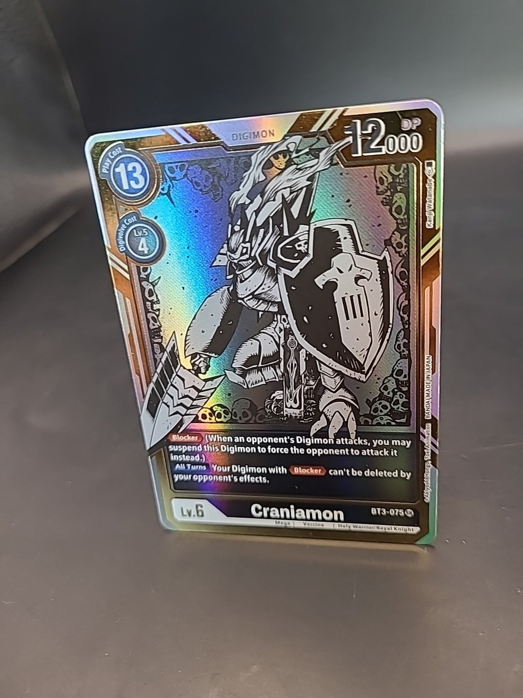 BT3-075-ALT Craniamon Super Rare Alternative Art Mint Digimon Card