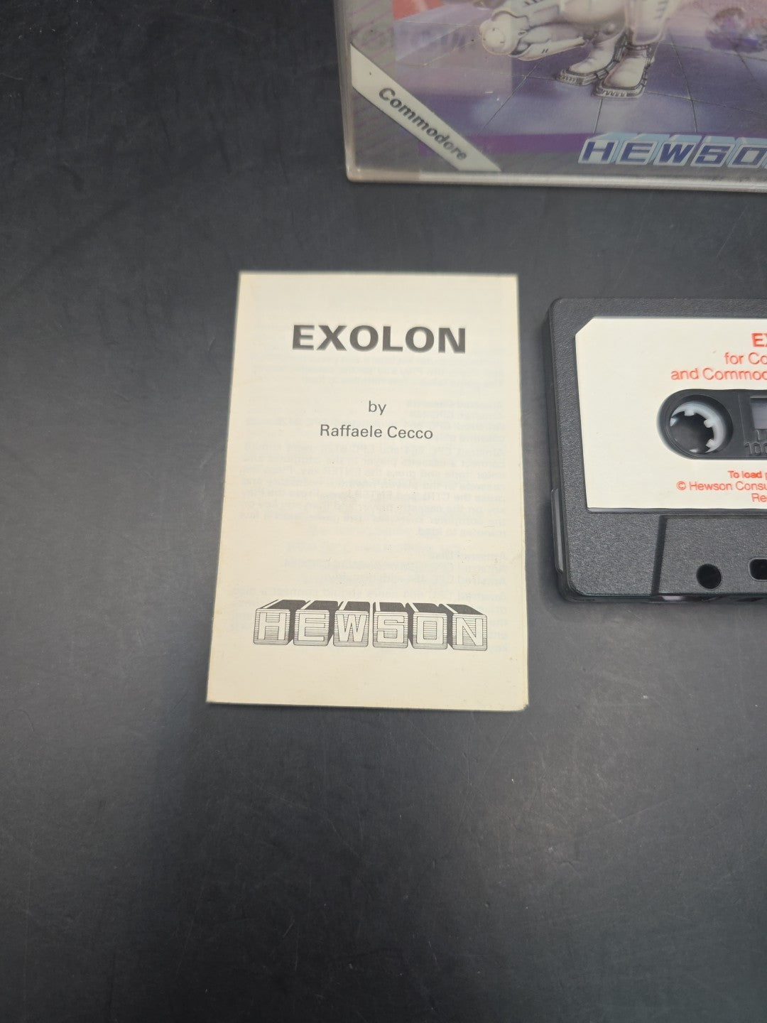 Exolon Commodore 64 Game Cassette, By Hewson 