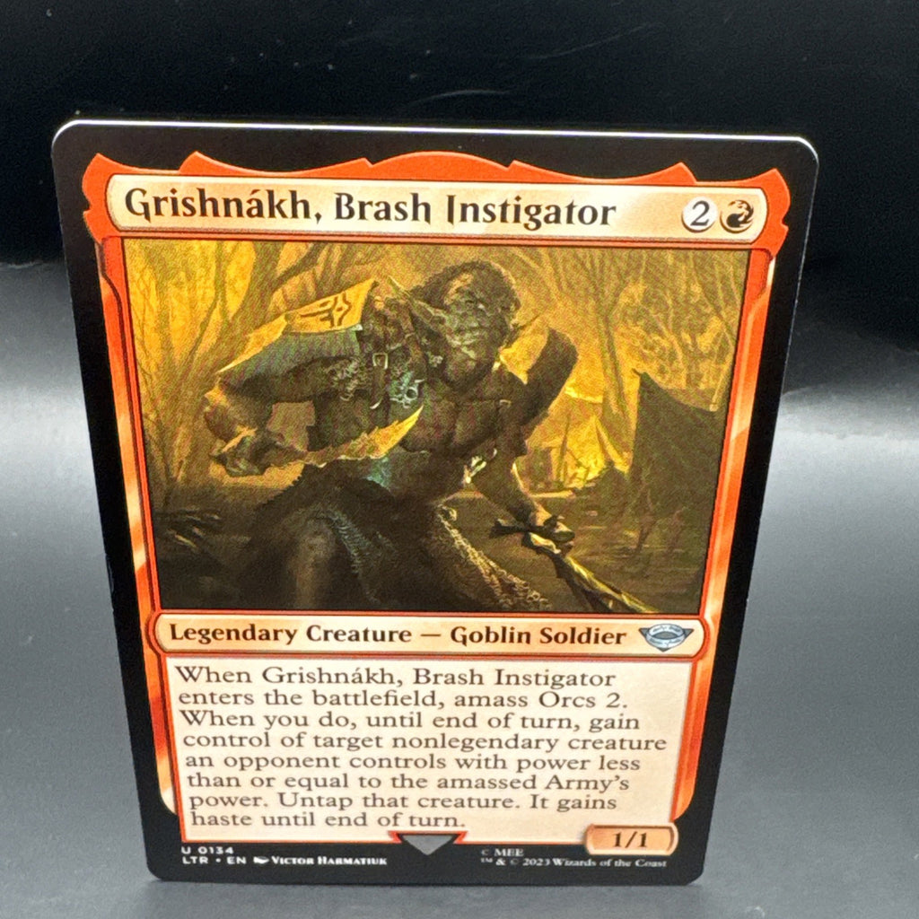 MTG Grishnakh, Brash Instigator - Foil C0135 + 1 Regular Card