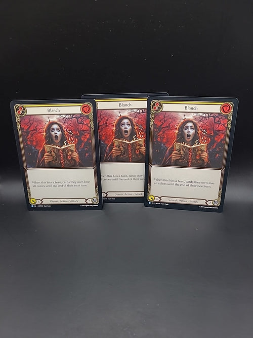 3 X Blanch Yellow Regular Cards - MST195 NM - FaB Flesh and Blood