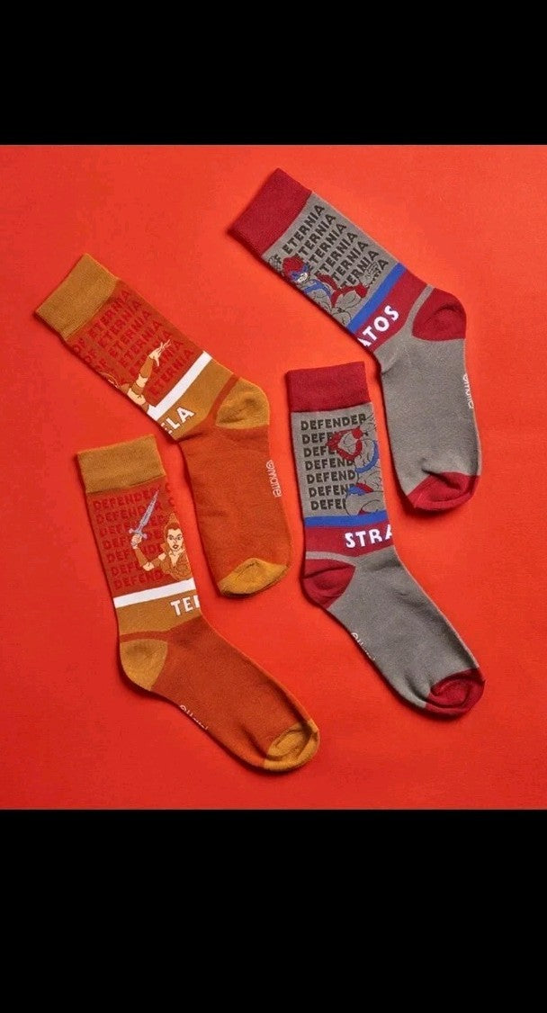 HE-MAN THE MASTERS OF THE UNIVERSE ‘NICE’ 12 DAYS OF SOCKS ADVENT CALENDAR Xmas 