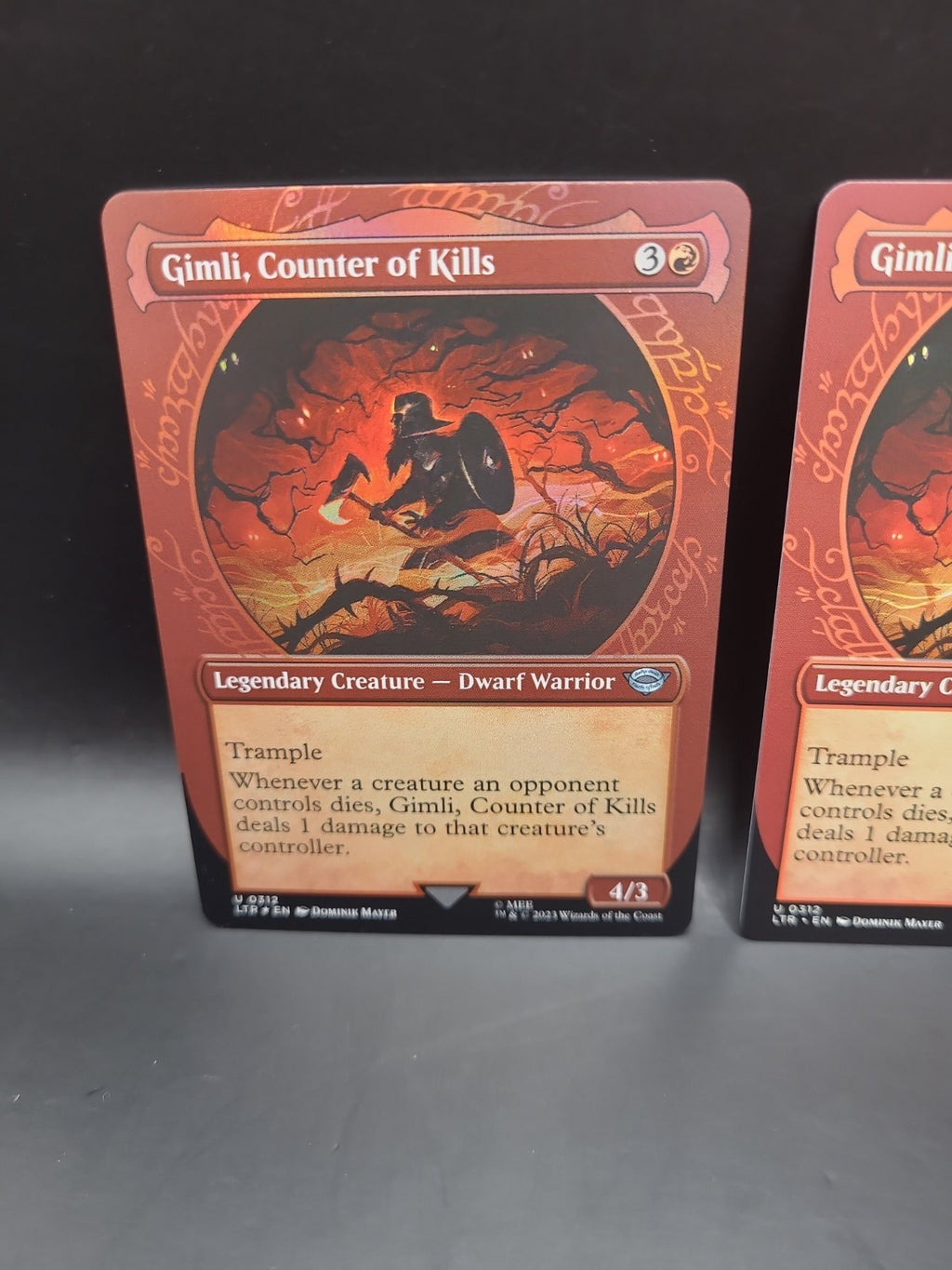 MTG Gimli, Counter of Kills Foil & Regular(Showcase) 0312 Lord of the Rings M/NM