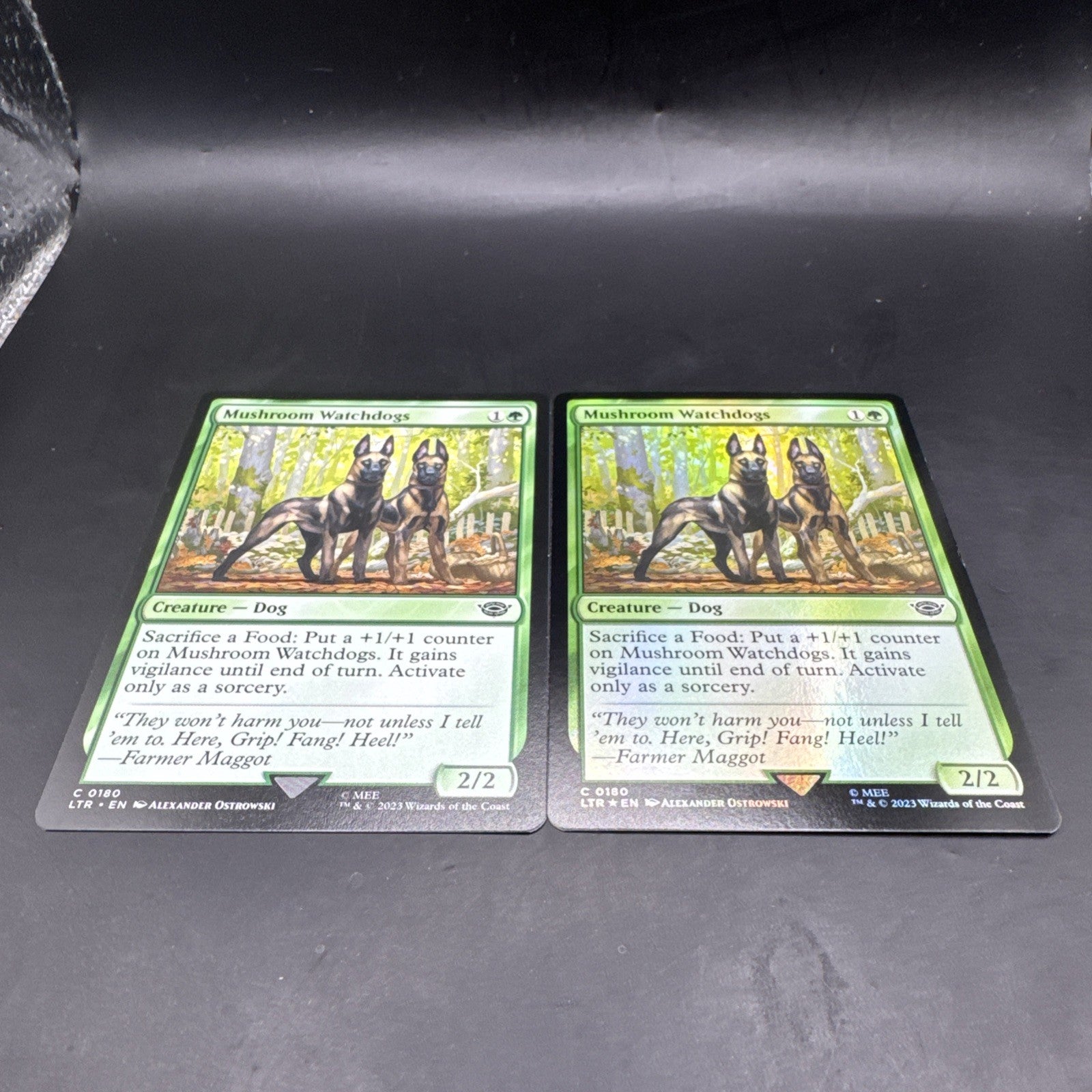 Mushroom Watchdogs MTG (FOIL) C0180 + Regular Card