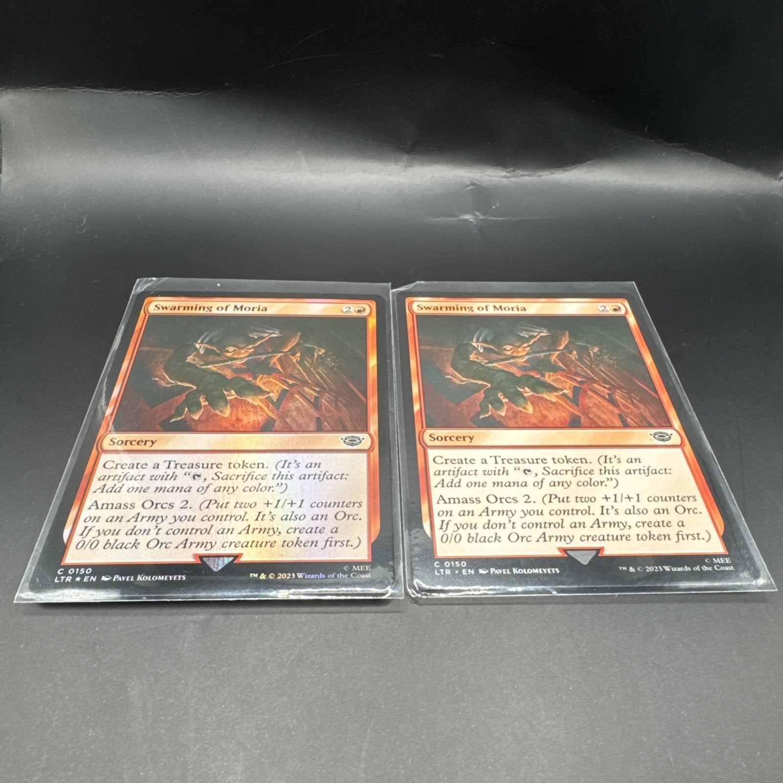 MTG Swarming of Moria (FOIL) C0150 Lord of the Rings+ 1 Regular Card