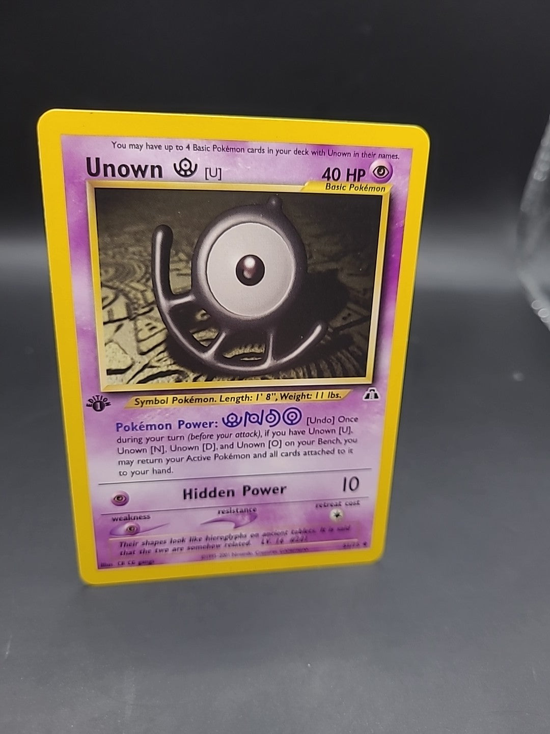 Pokémon TCG Unown [U] Neo Discovery 51/75 1st Edition Uncommon