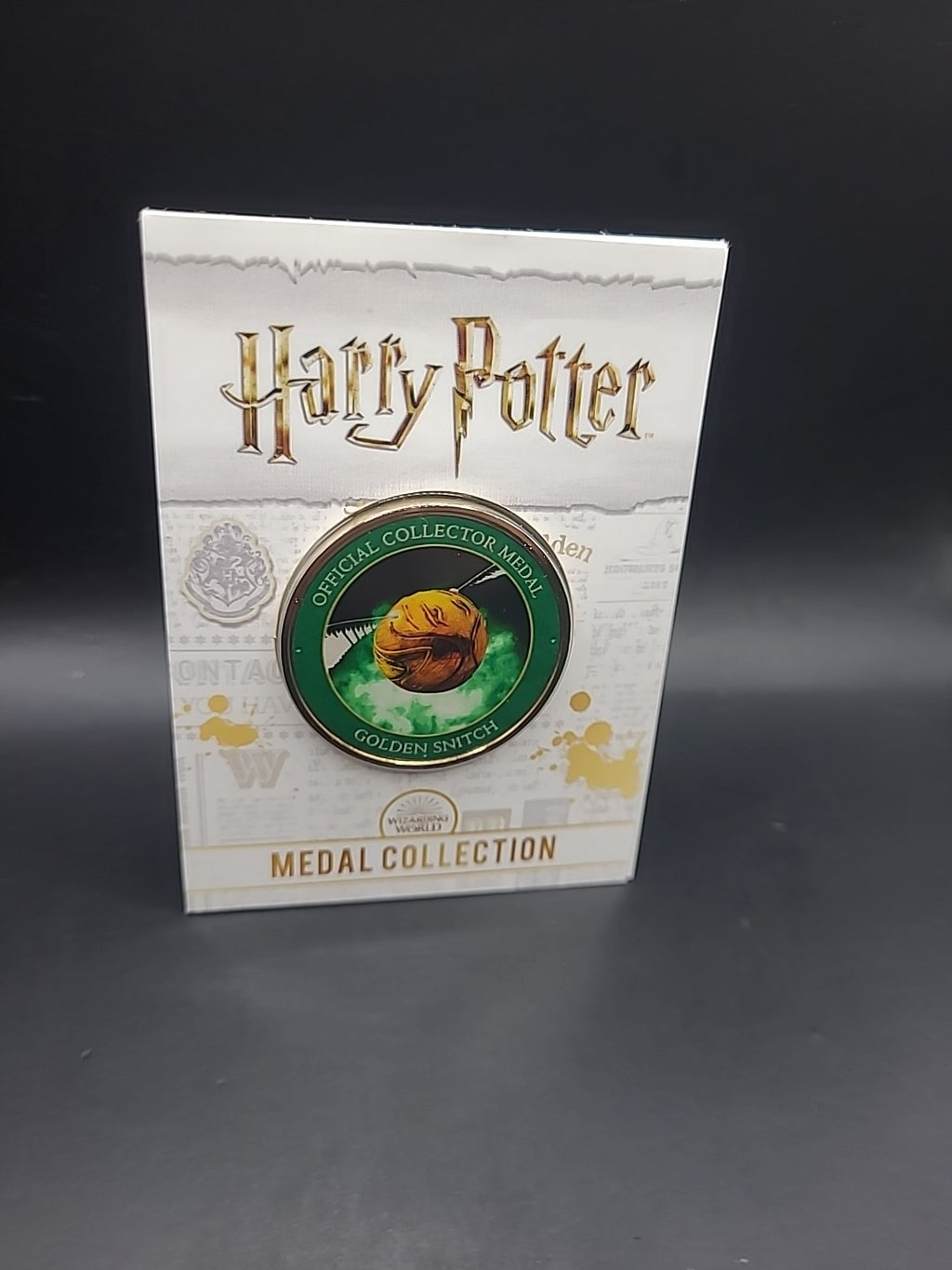 Harry Potter Medal Coin Collection - Artefacts And Spells - Golden Snitch 