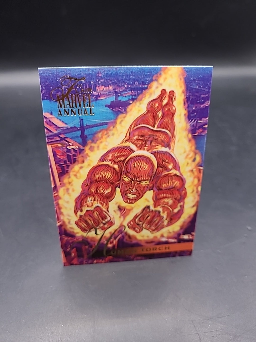 1995 Flair Marvel Annual #79 Human Torch