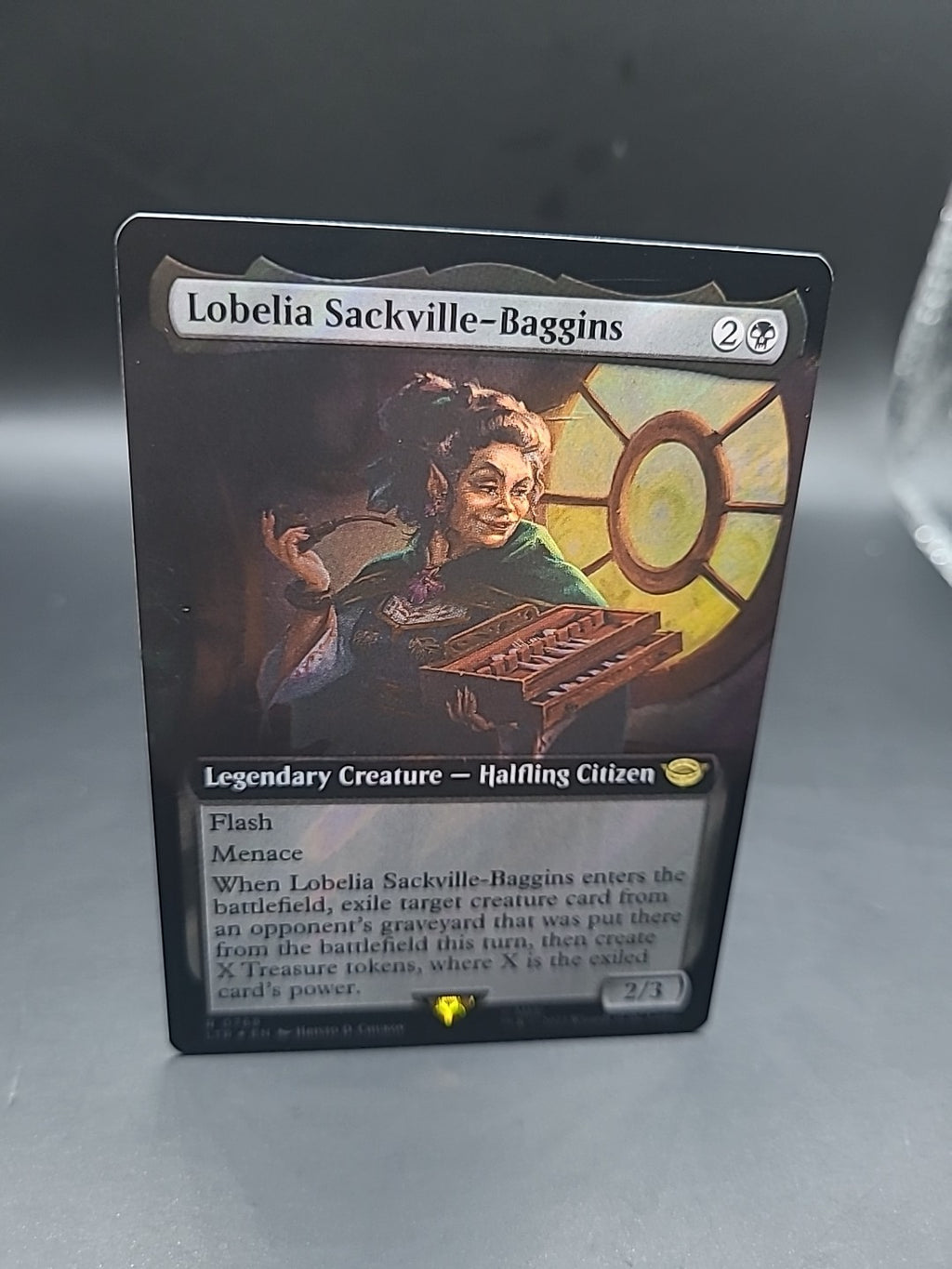 MTG lord of the rings - Lobelia Sackville-Baggins rare foil card R 0768