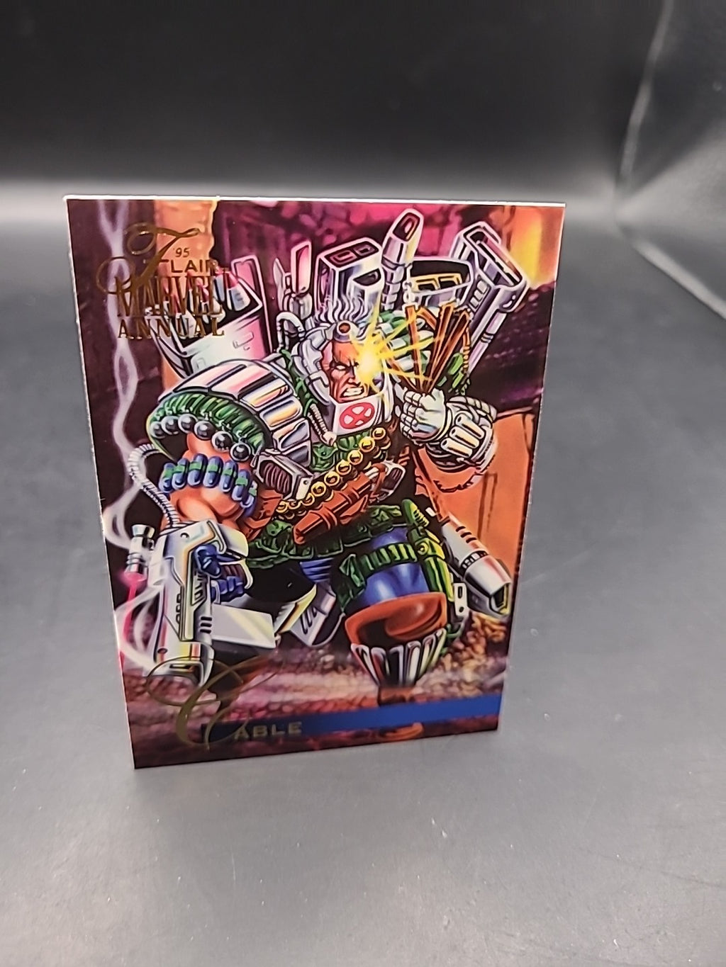 1994 FLAIR MARVEL ANNUAL Trading Card BY FLEER #17 CABLE