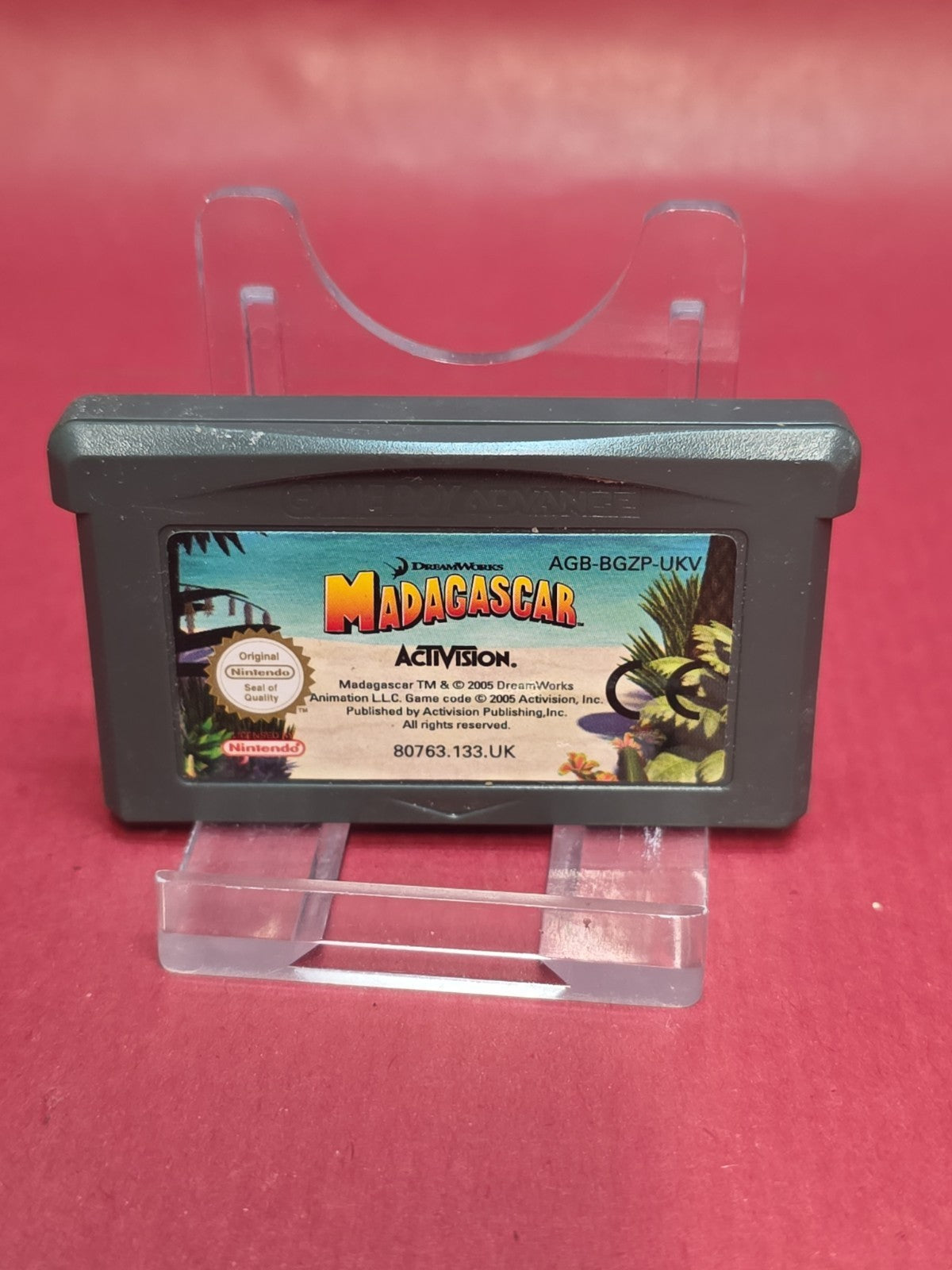 Madagascar Nintendo Game Boy Advance Video Game Cartridge And Manual