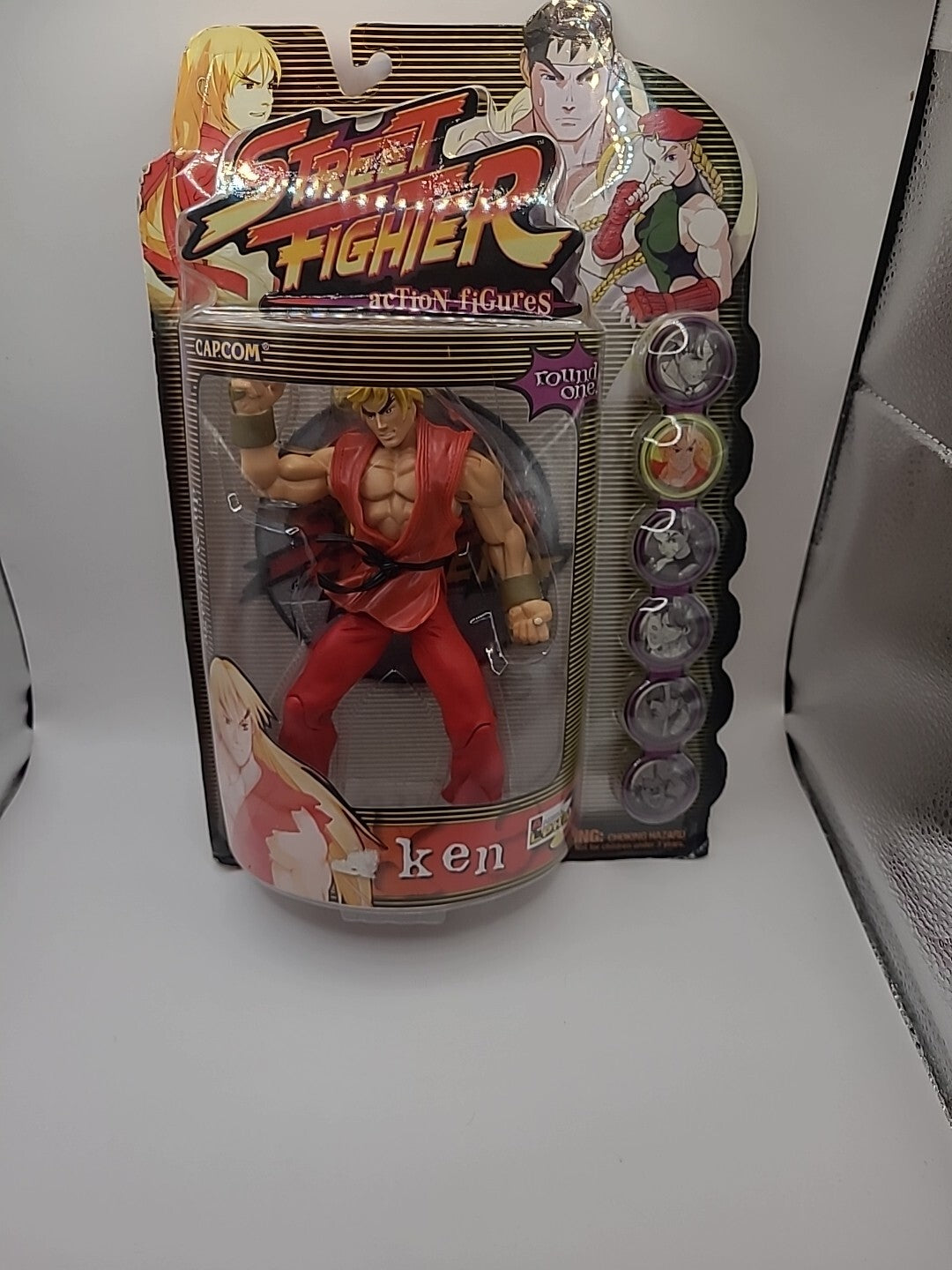 Street Fighter Ken Action Figure Resaurus 1999