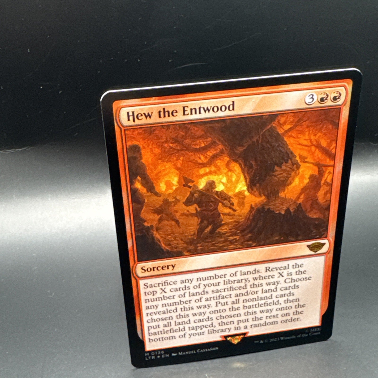 MTG LTR 0136 - “Hew the Entwood” - FOIL
