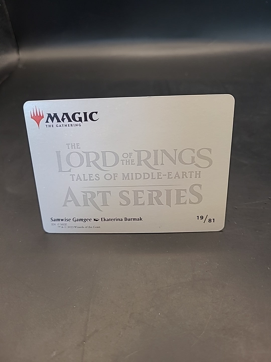 1x Art Series (19/81) - Samwise Gamgee MTG The Lord of the Rings: Tales of Middl