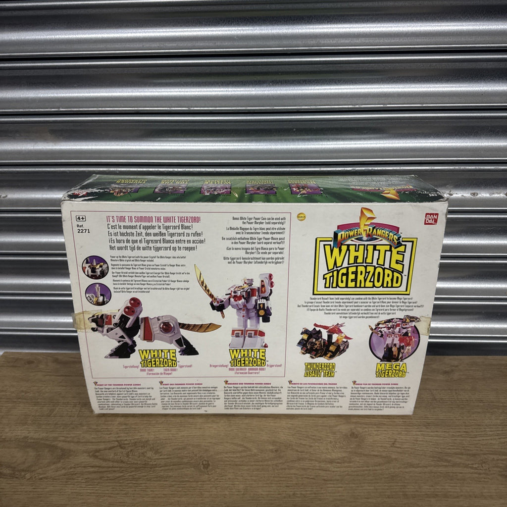 1994 Original Bandai Mighty Morphin Power Rangers White Tigerzord With Manual