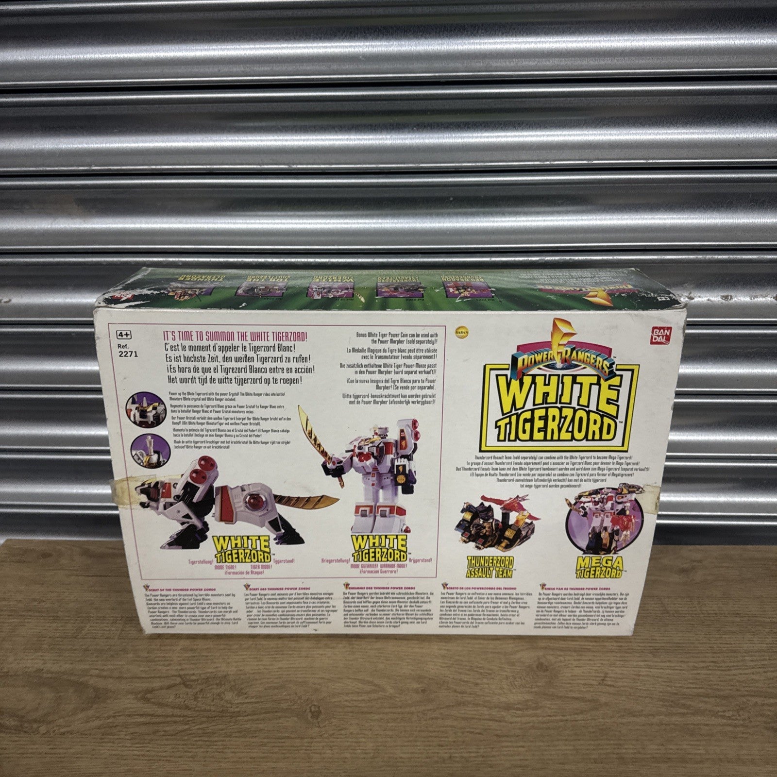 1994 Original Bandai Mighty Morphin Power Rangers White Tigerzord With Manual