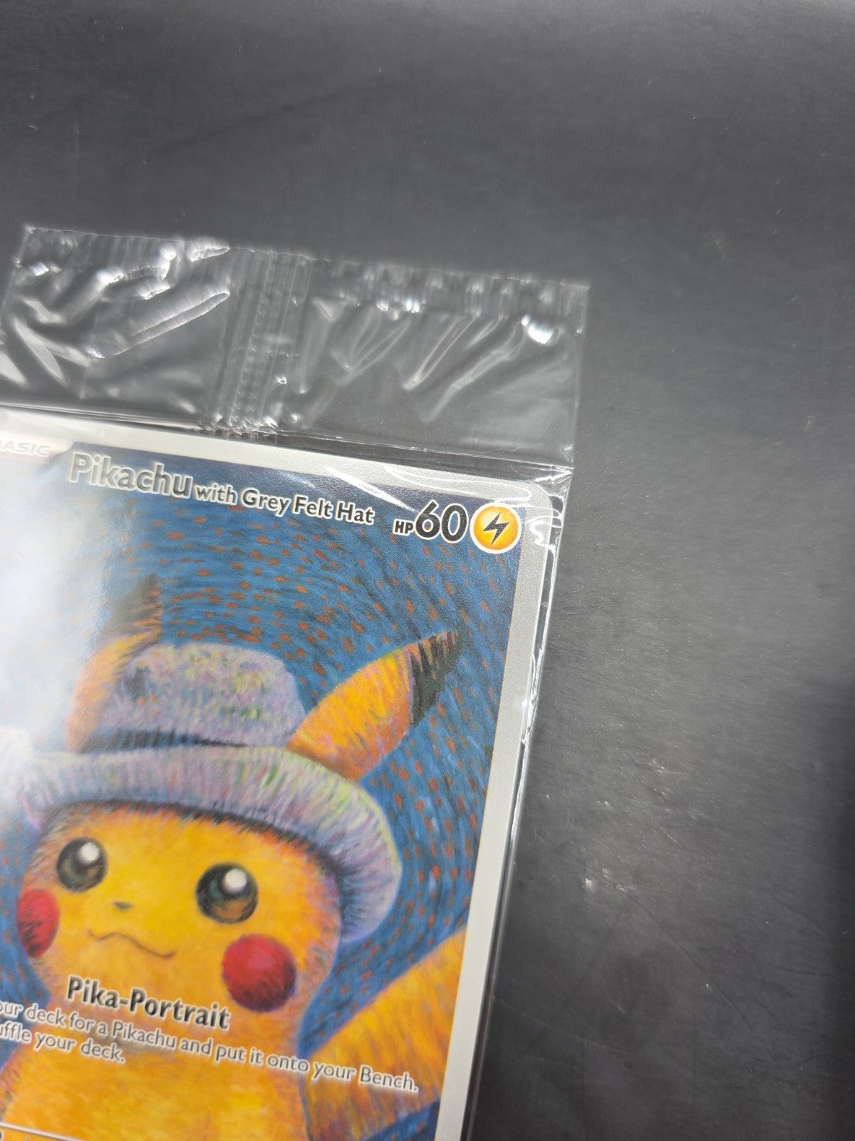 Pokémon Pikachu TCG Card Grey Felt Hat Black Star Promo SVP085 Sealed