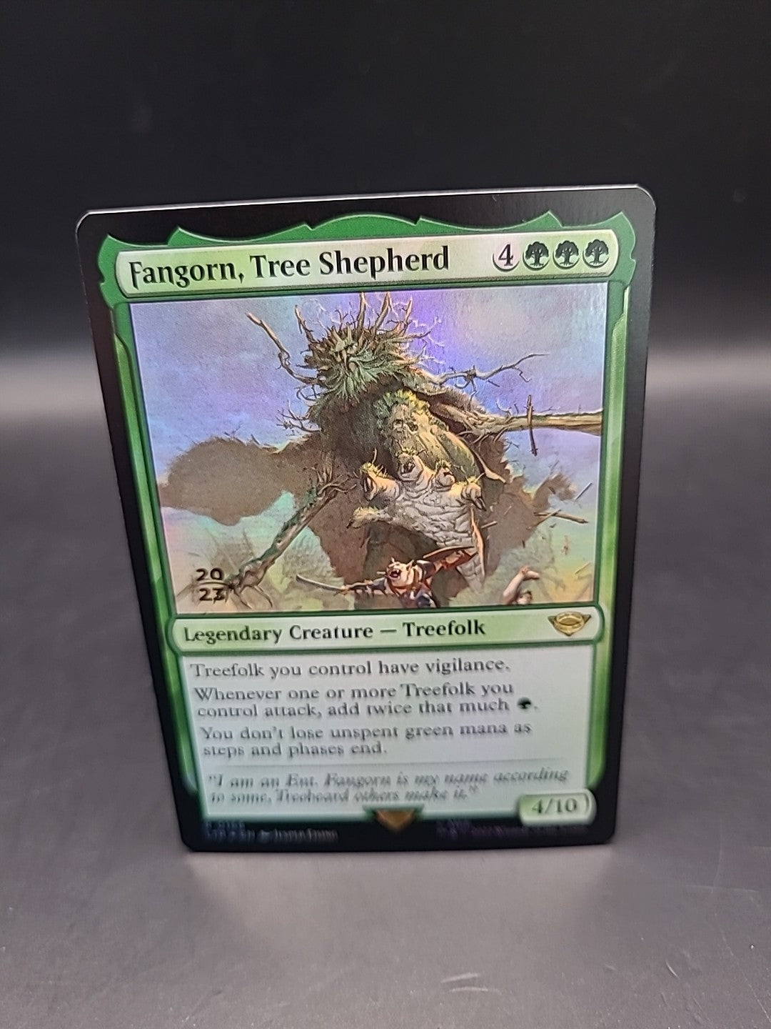 MTG Fangorn, Tree Shepherd Prerelease Foil Promo R 0166 LOTR