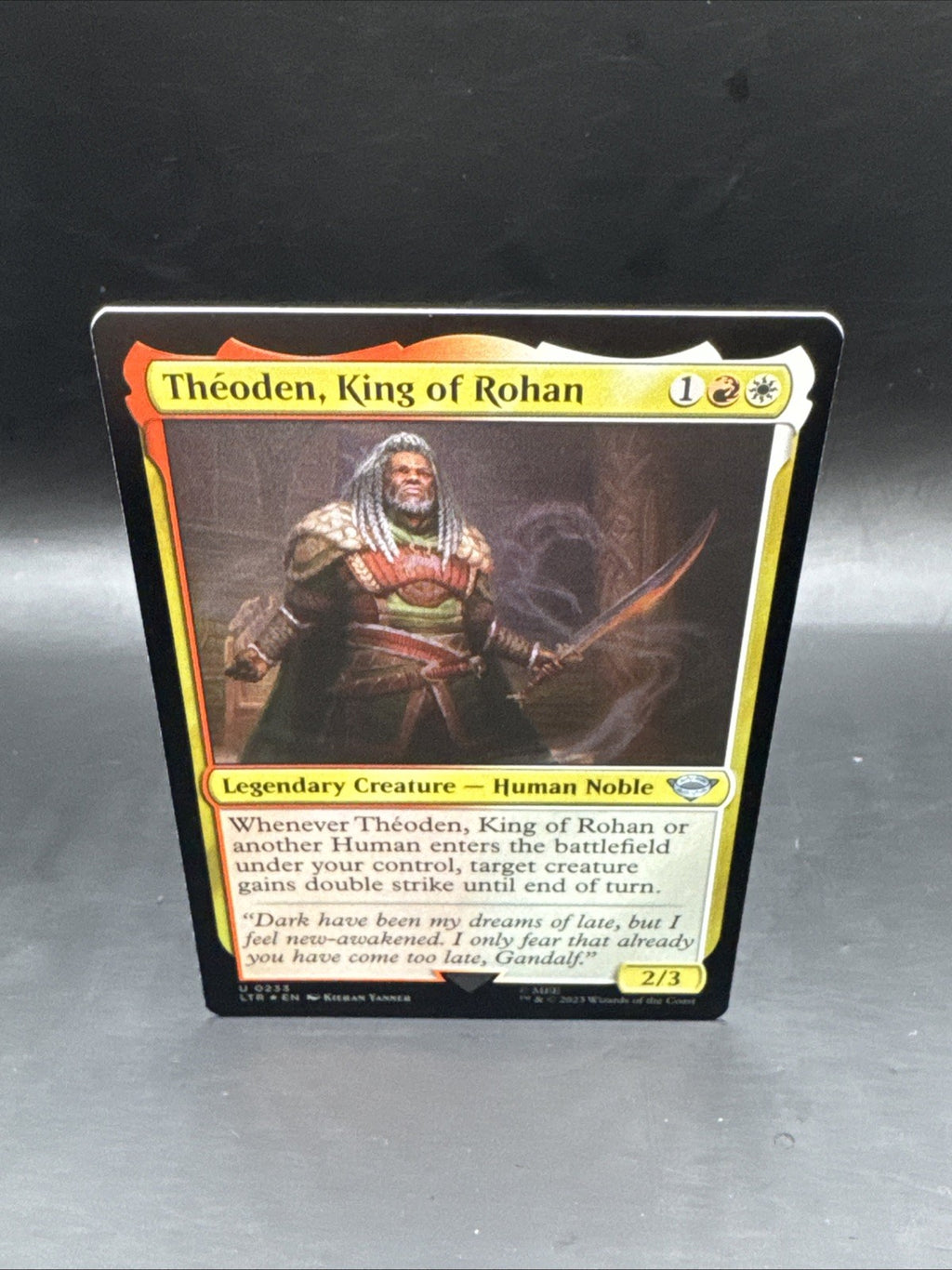 Magic the Gathering LOTR U0233 Theoden King of Rohan Foil