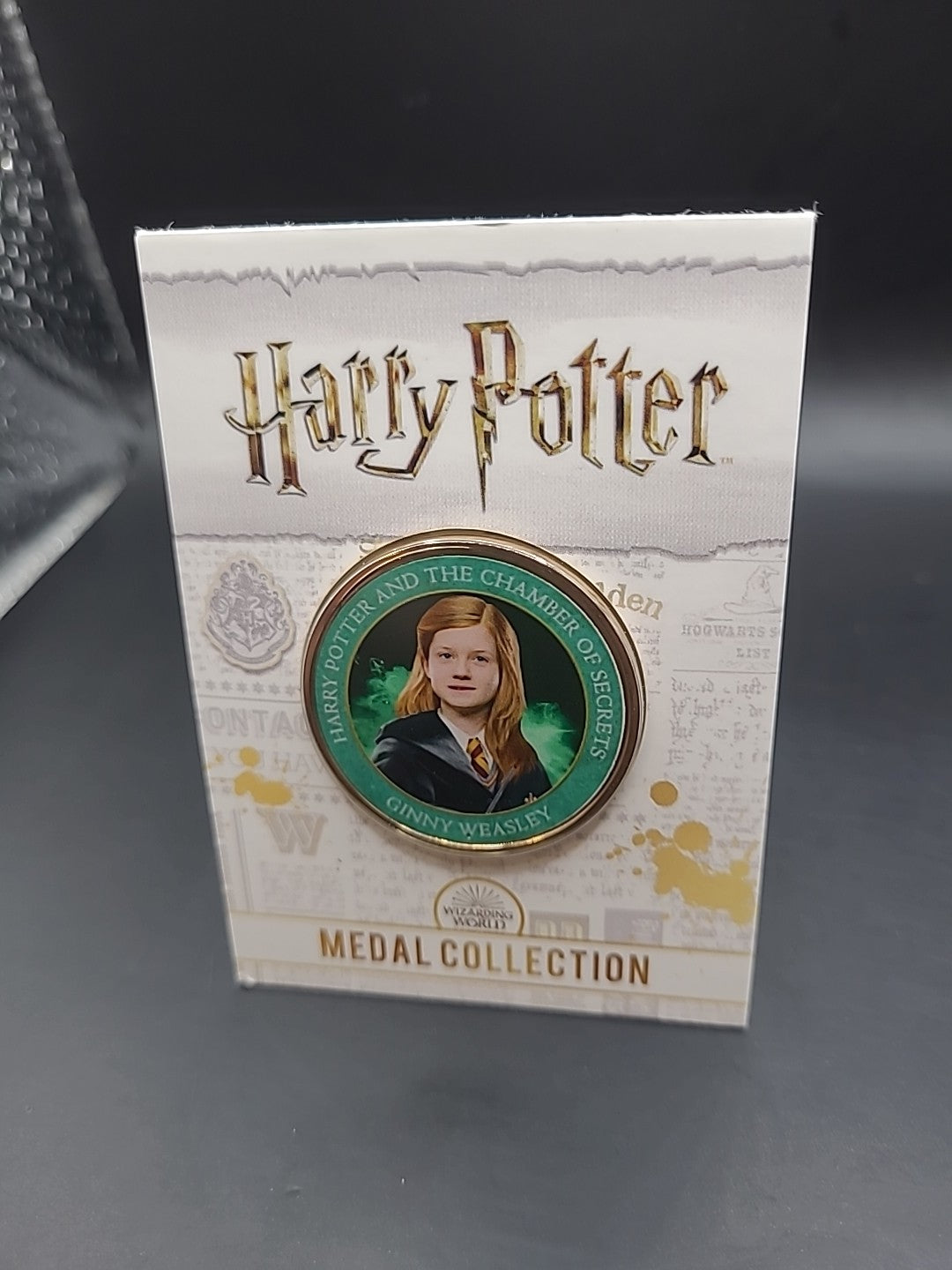 Harry Potter Official Medal Collection GREEN GINNY WEASLEY Chamber Of Secrets