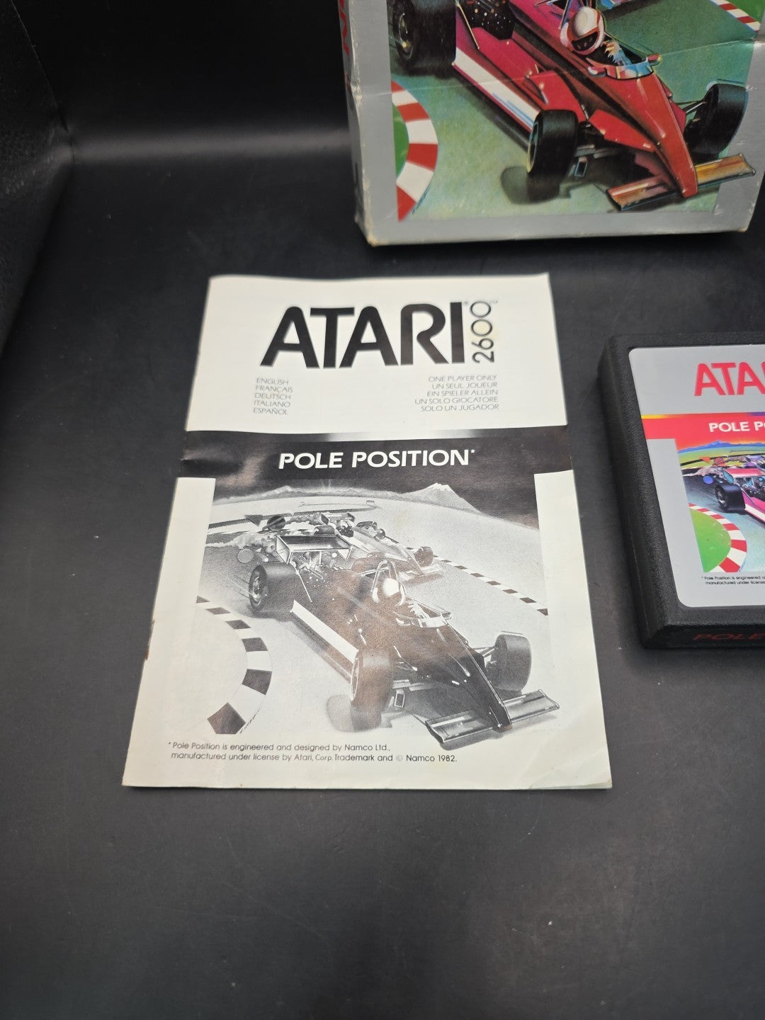 Pole Position  Atari 2600 Video Game Complete  (Tested and Working) PAL