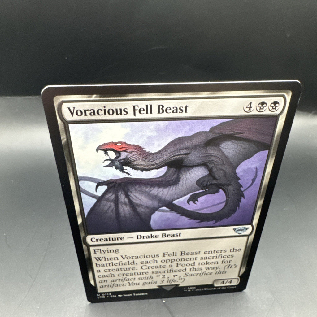 MTG Voracious Fell Beast (Foil) U0113 Lord of the Rings + 1 Regular Card