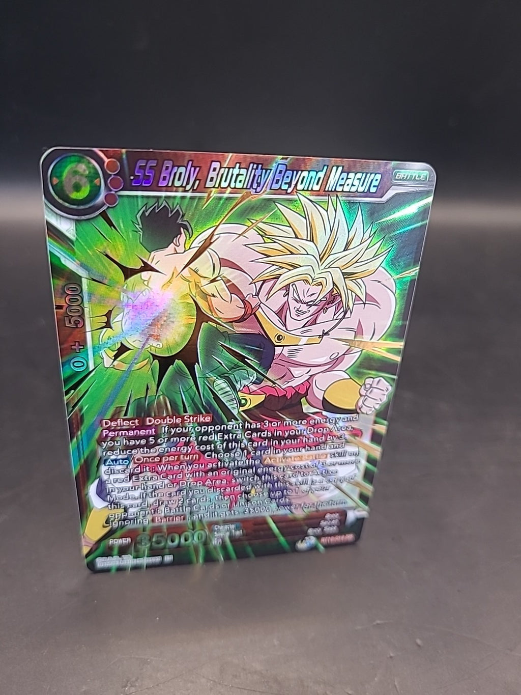 SS Broly, Brutality Beyond Measure BT15-019 SR - Dragon Ball Super Card Game