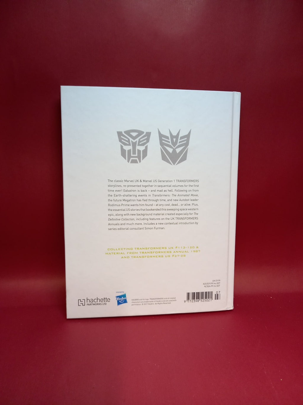 Transformers Definitive G1 Collection VOLUME 8 WANTED GALVATRON-DEAD OR ALIVE