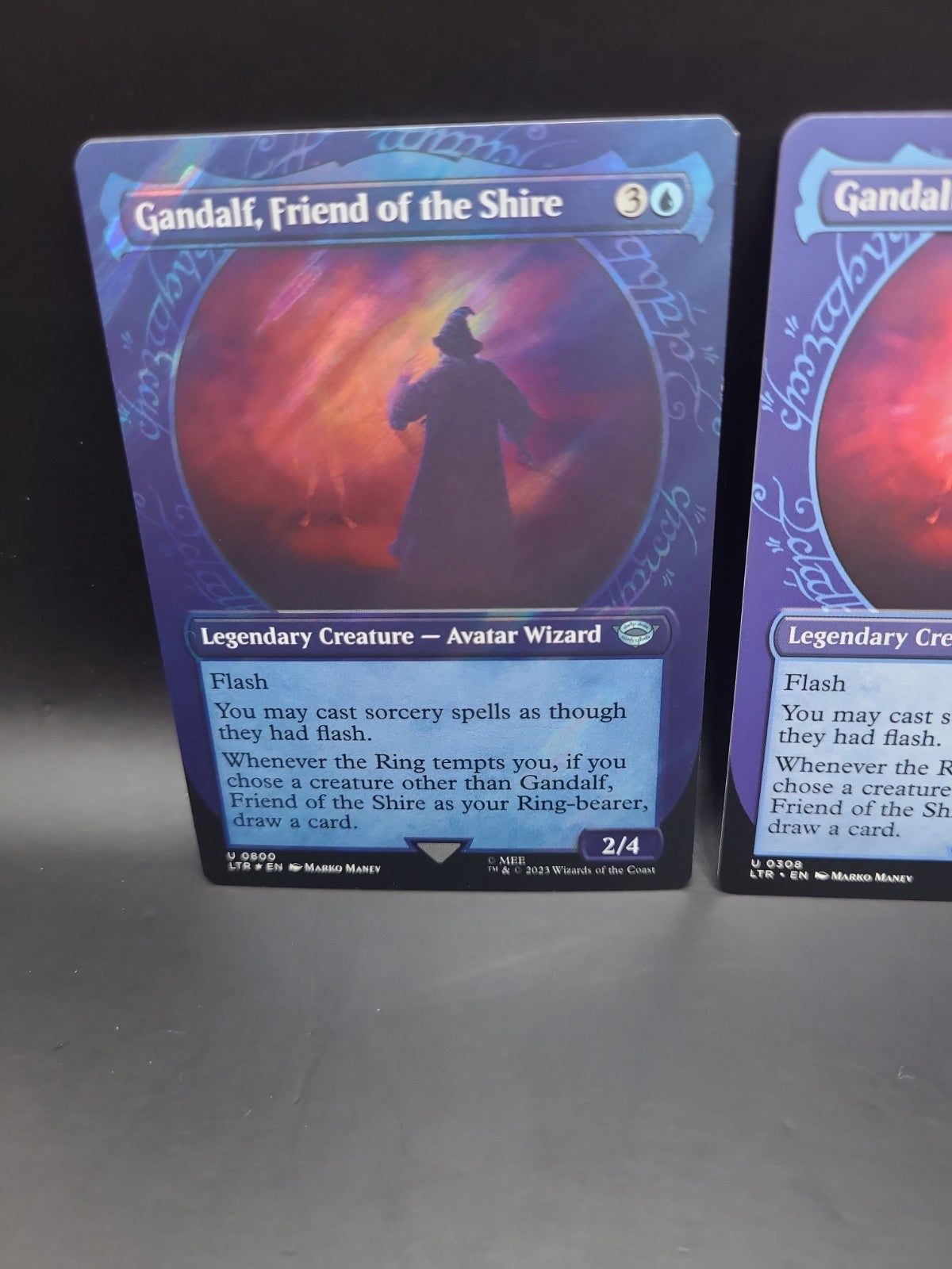 Gandalf, Friend of the Shire NM Showcase Foil & Regular U 800 MTG LOTR