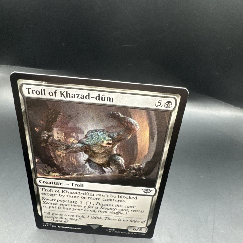 MTG Troll of Khazad-dum (Foil) Tales of Middle-Earth C0111 + 1 Regular Card