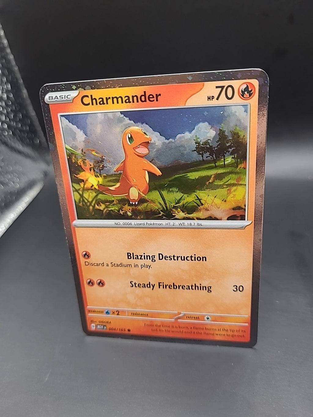 Pokémon TCG Charmander 004/165 Scarlet & Violet 151 Cosmo Holo Rare Promo 