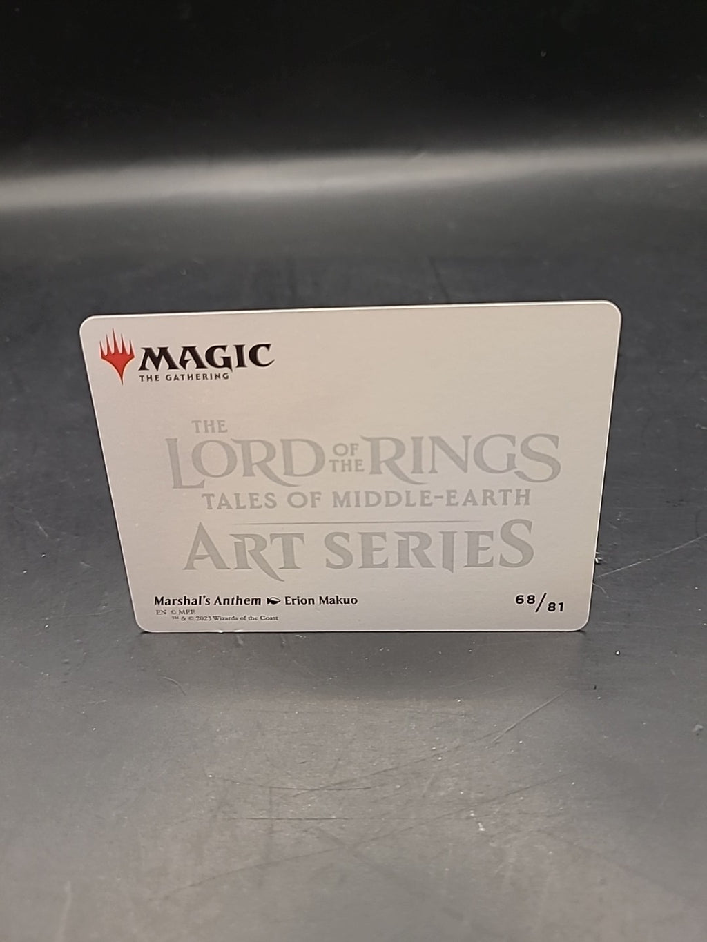 1x Art Series (68/81) - Marshal's Anthem MTG The Lord of the Rings: Tales of Mid