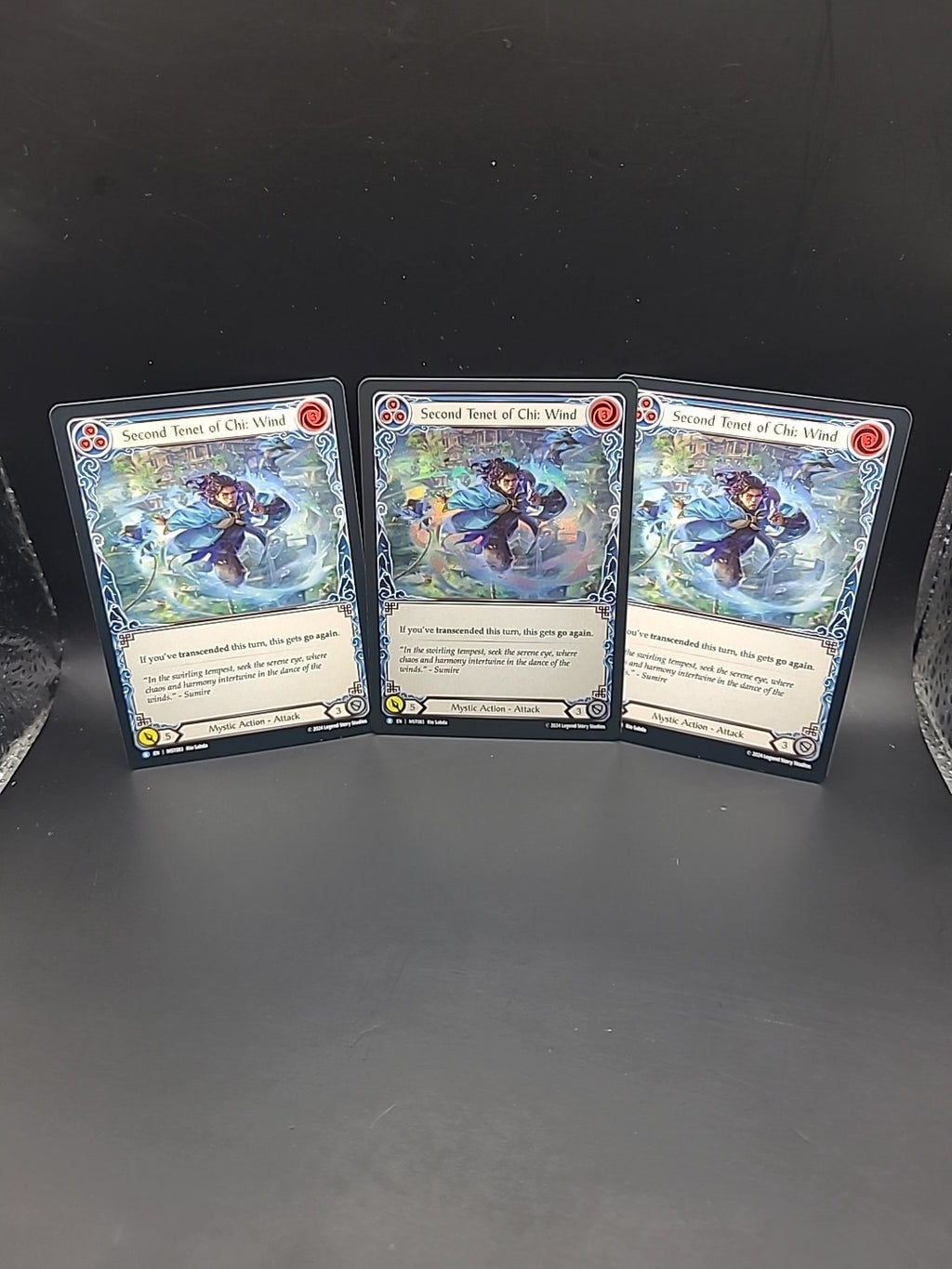 Second Tenet of Chi: Wind Foil & 2 Regulars MST083 NM - FaB Flesh and Blood