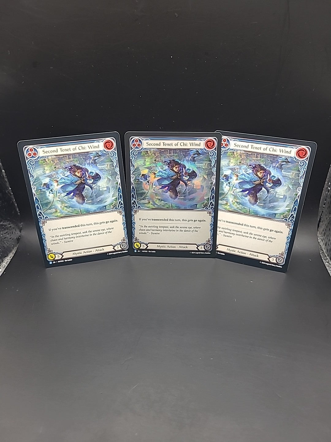 Second Tenet of Chi: Wind Foil & 2 Regulars MST083 NM - FaB Flesh and Blood