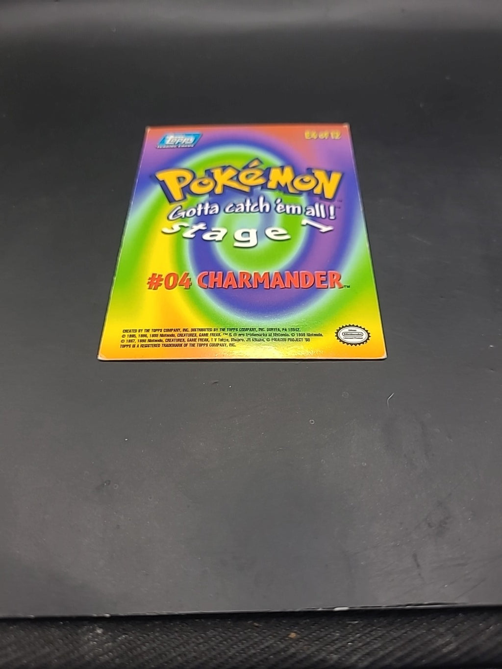 1999 Charmander E4 #04 Topps Pokemon Movie First Print Blue Logo MP