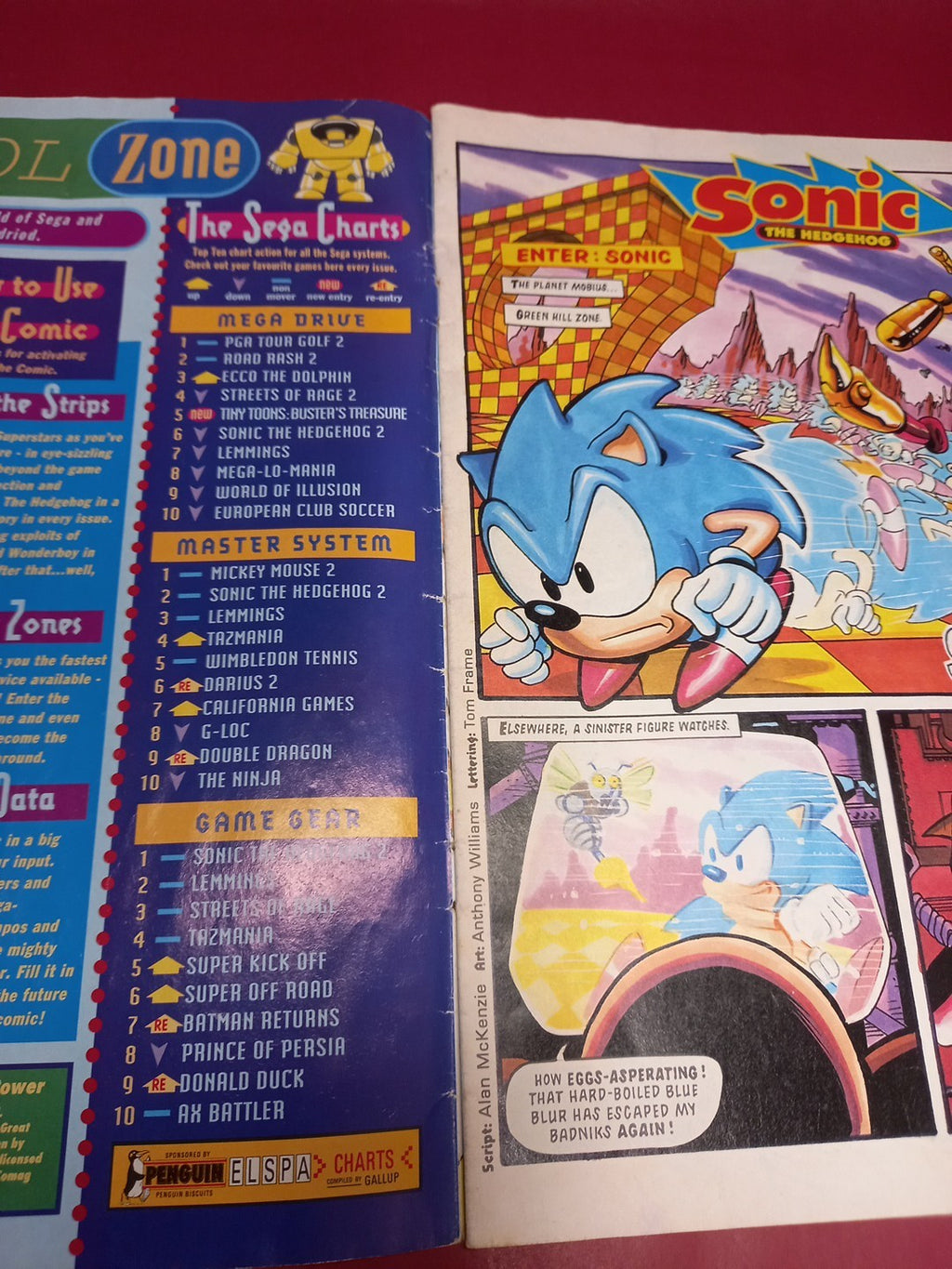 Sonic the Hedgehog Comic Issue 1 29th May 1993 Rare. See Pics/read Description 
