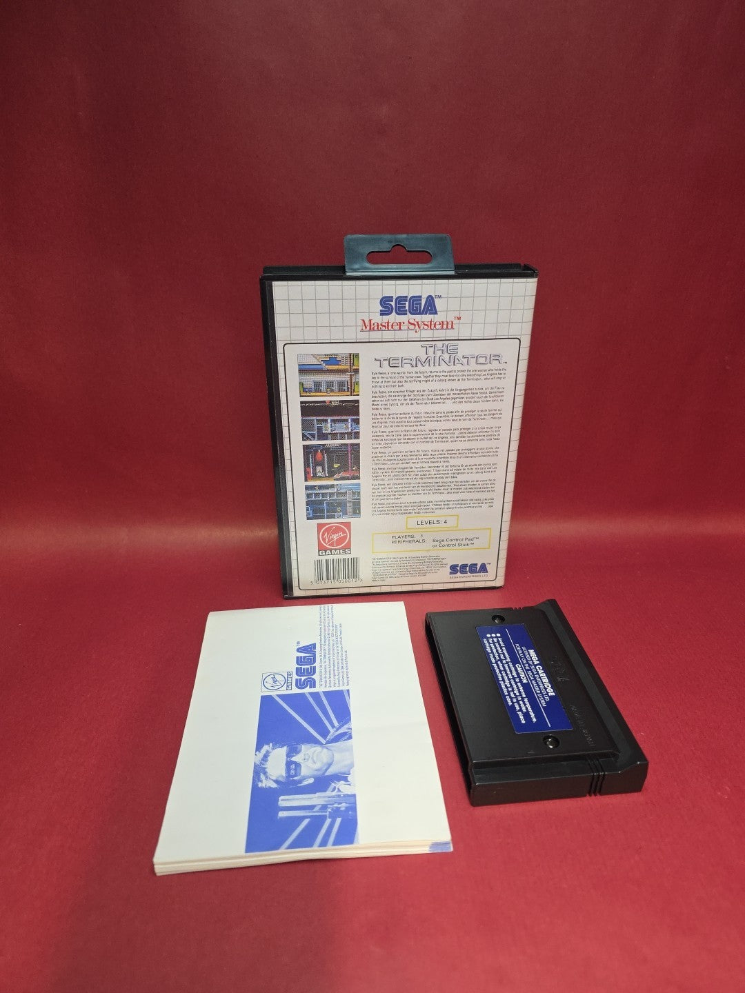 The Terminator Sega Master System Boxed With Manual PAL Complete Vintage 1992