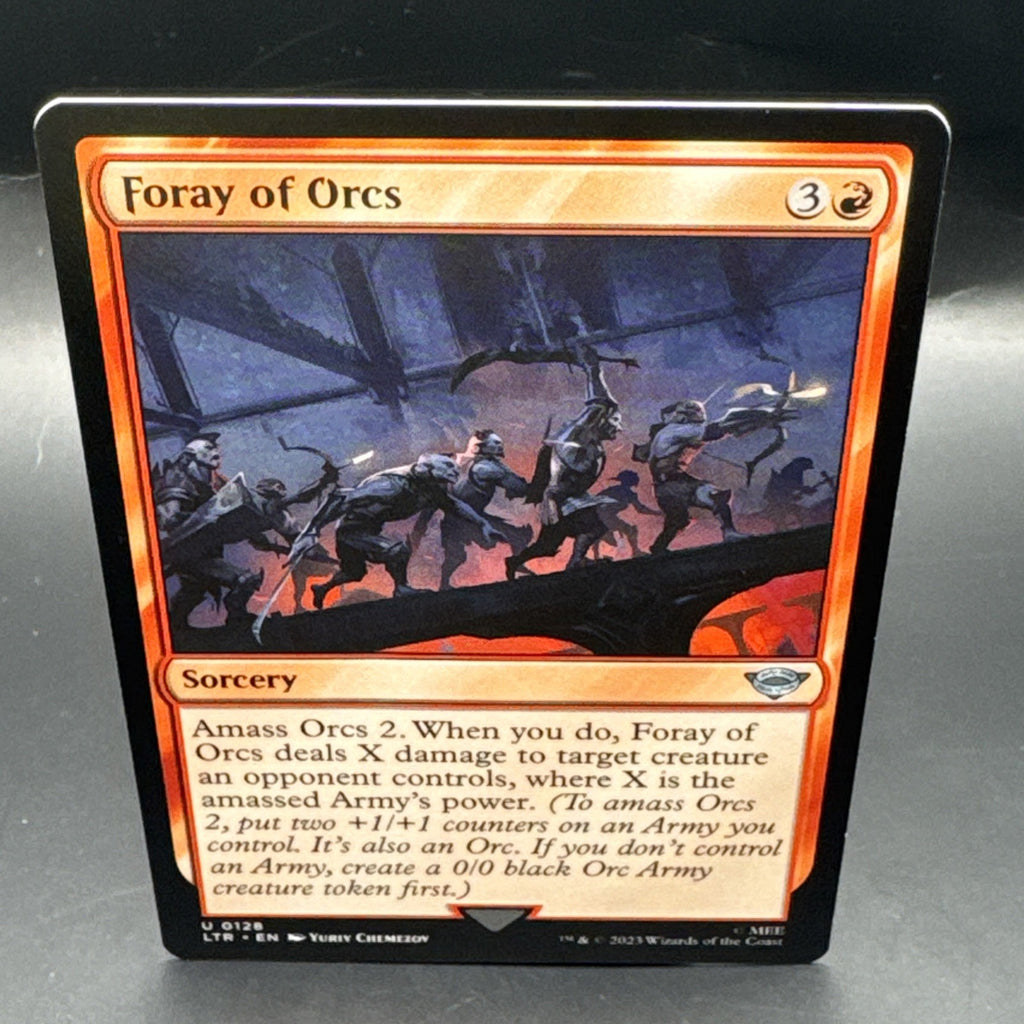 [MTG] Foray of Orcs (Foil) U0128, + 1 Regular Card
