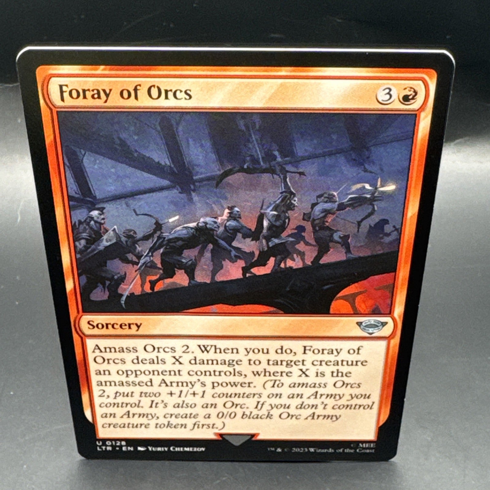 [MTG] Foray of Orcs (Foil) U0128, + 1 Regular Card