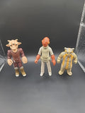 3 X Vintage Kenner Star Wars Figures Ree Yees, Admiral Ackbar & Ewok Medicine...