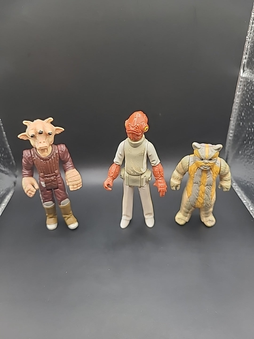 3 X Vintage Kenner Star Wars Figures Ree Yees, Admiral Ackbar & Ewok Medicine...