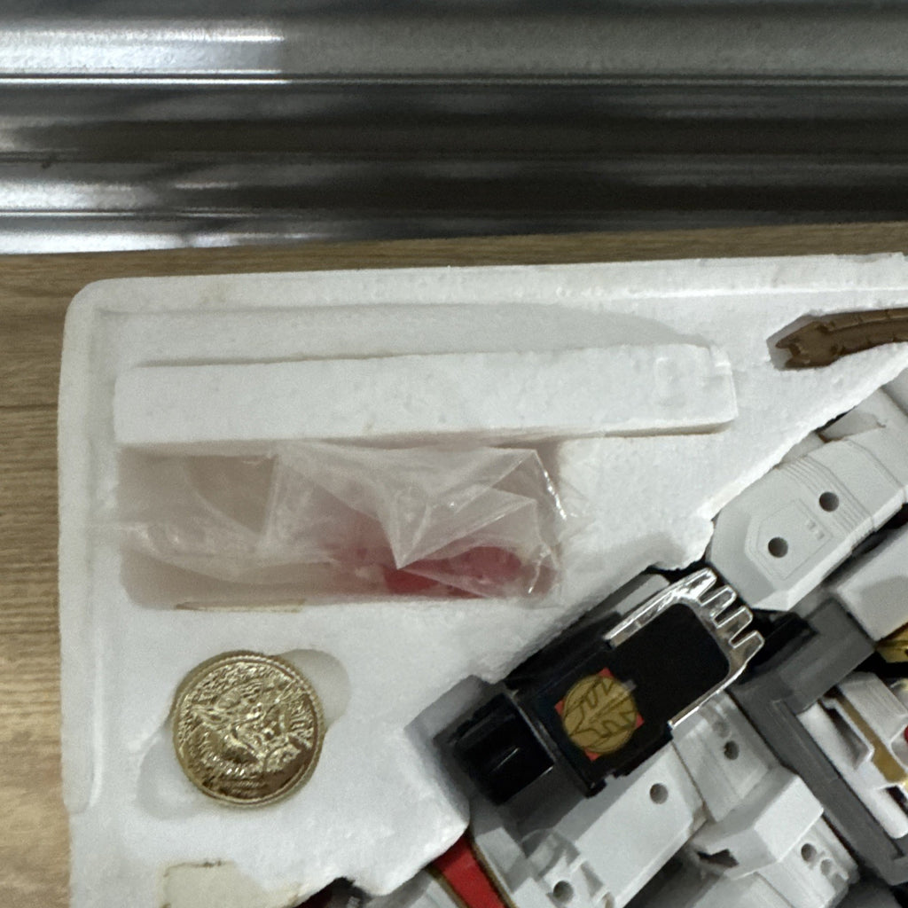 1994 Original Bandai Mighty Morphin Power Rangers White Tigerzord With Manual