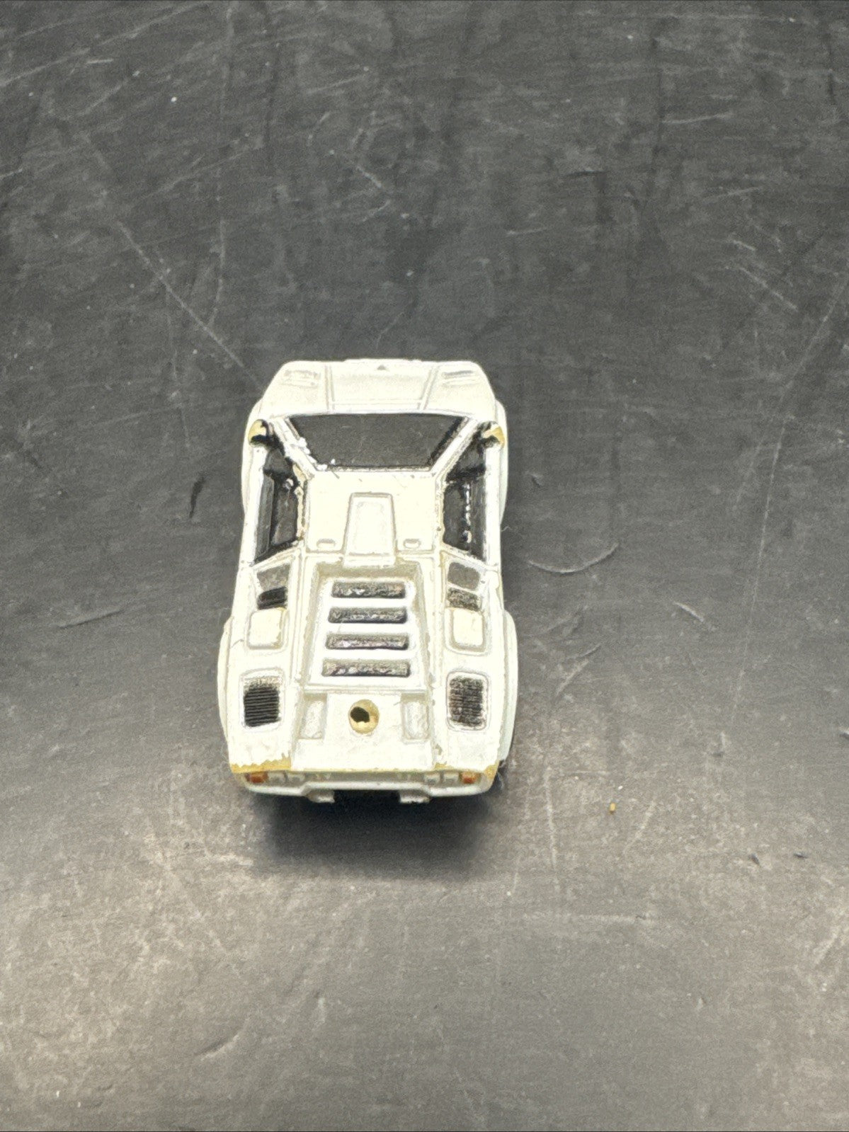 Micro Machines Lamborghini Countach White Missing Spoiler
