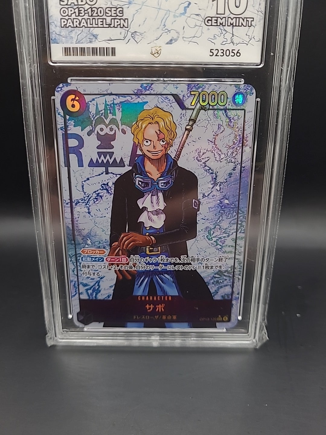 One Piece TCG Sabo SEC Alternate Art (Parallel) OP13-120 Japanese ACE GRADED 10