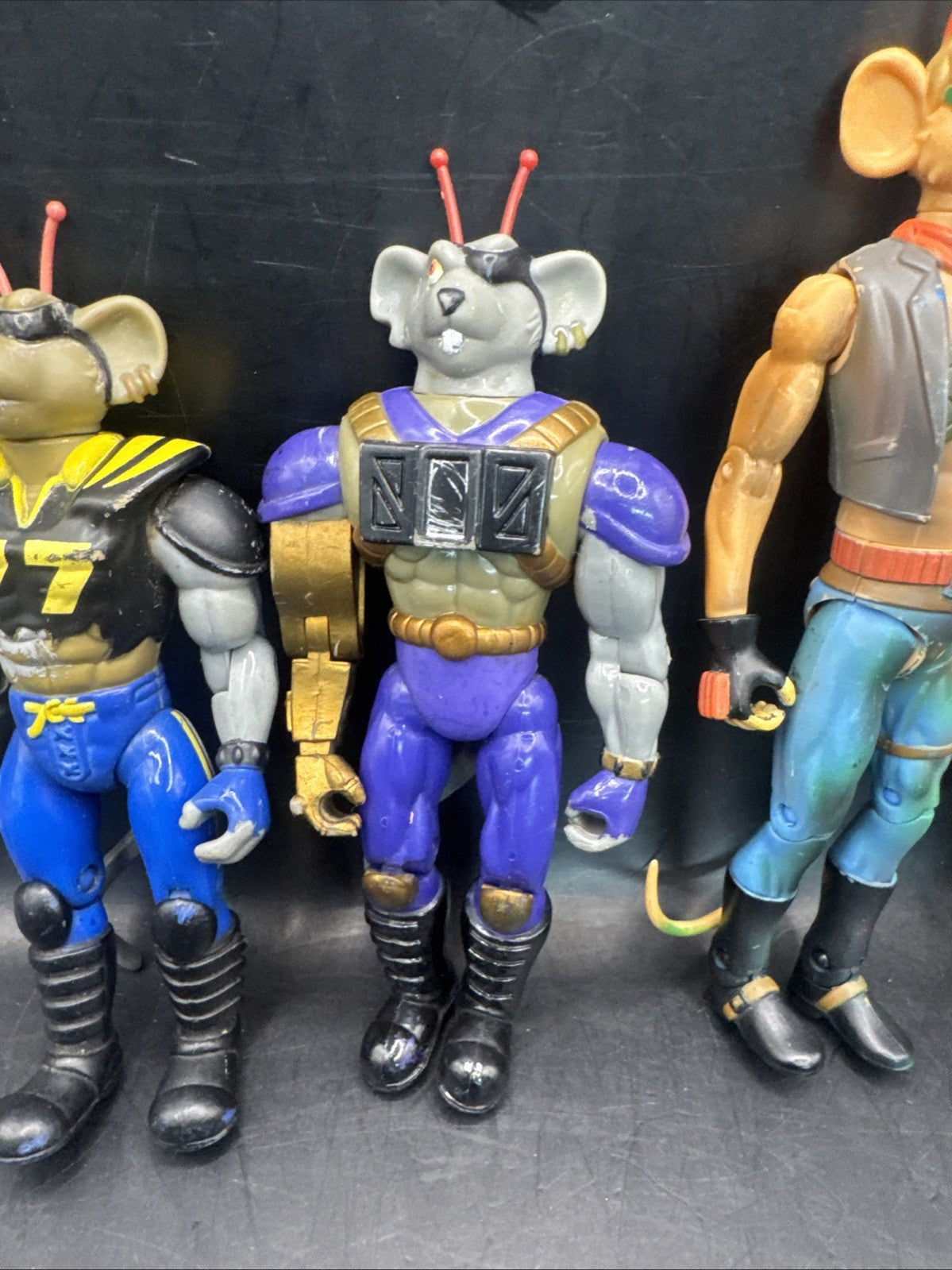 Galoob B.T.F Biker Mice from Mars X 4