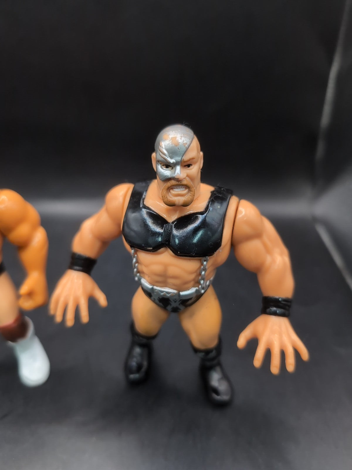 3 X WWF Hasbro Wrestling Figures Macho King, The Berserker & The Warlord