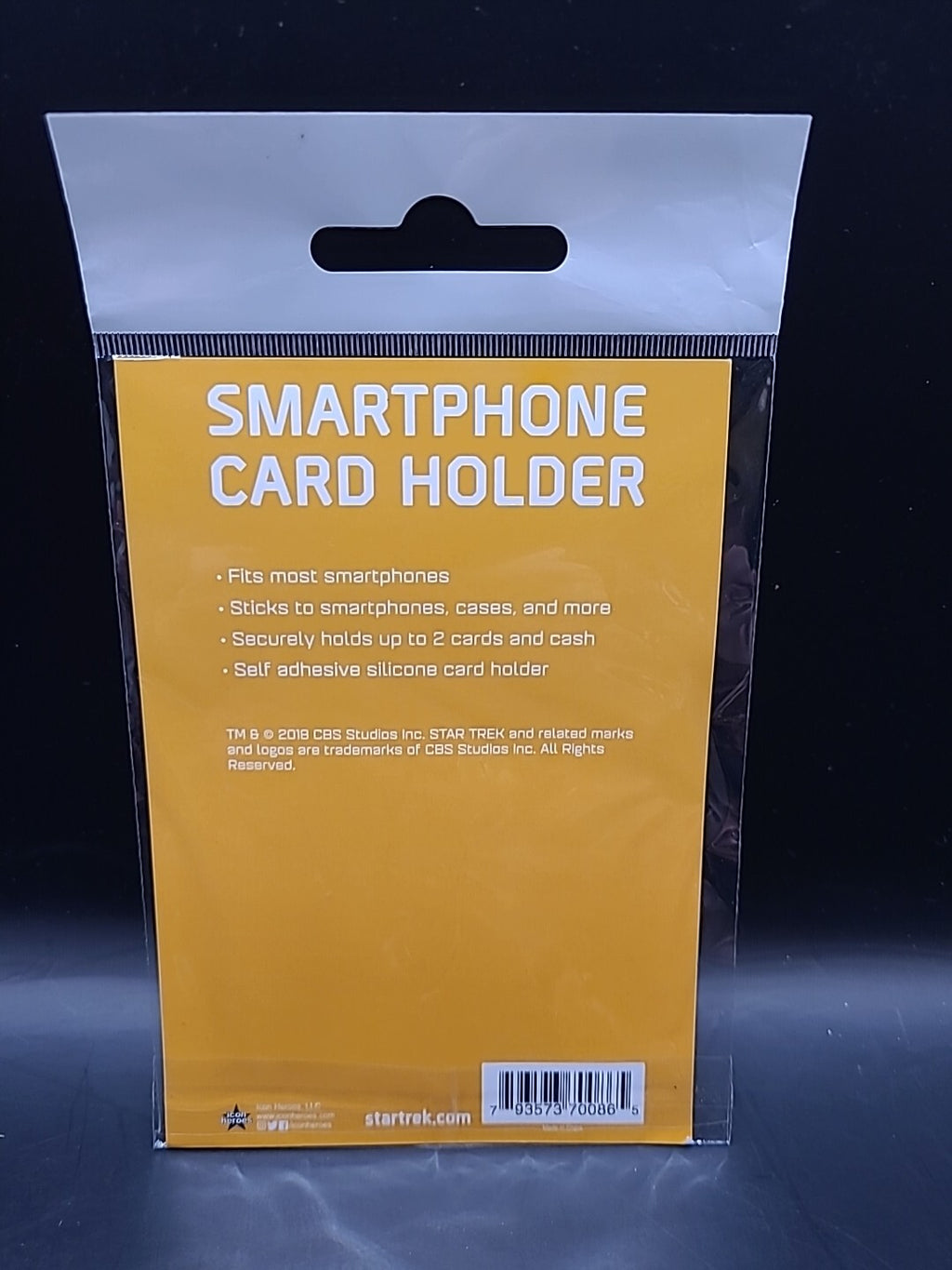 Star Trek Smartphone Card Holder Yellow - New & Sealed