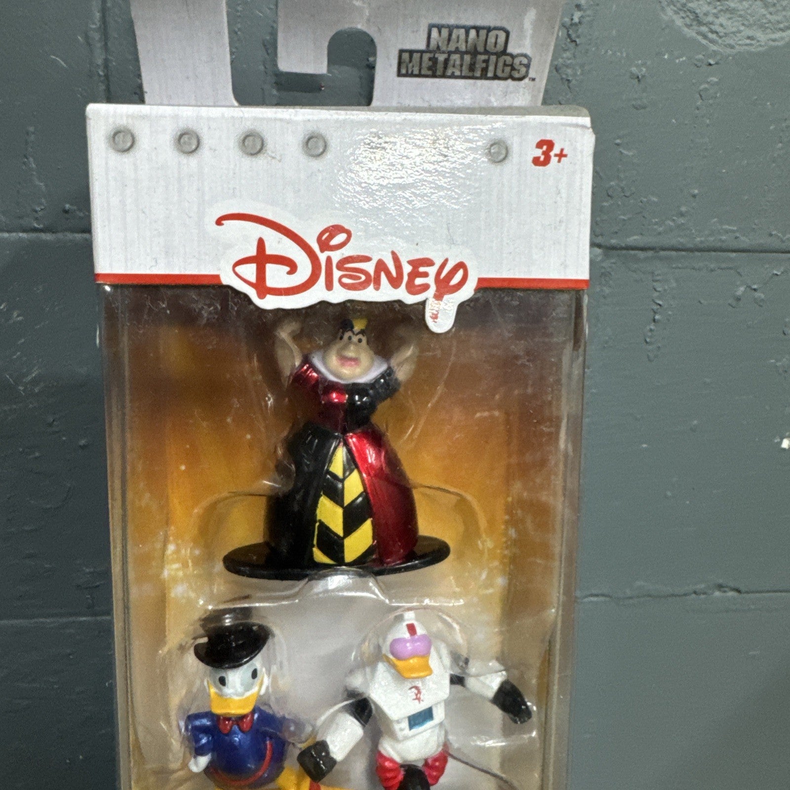 Disney Nano Metalfigs Cheshire Cat Scrooge McDuck Lilo and Stitch Box Damaged