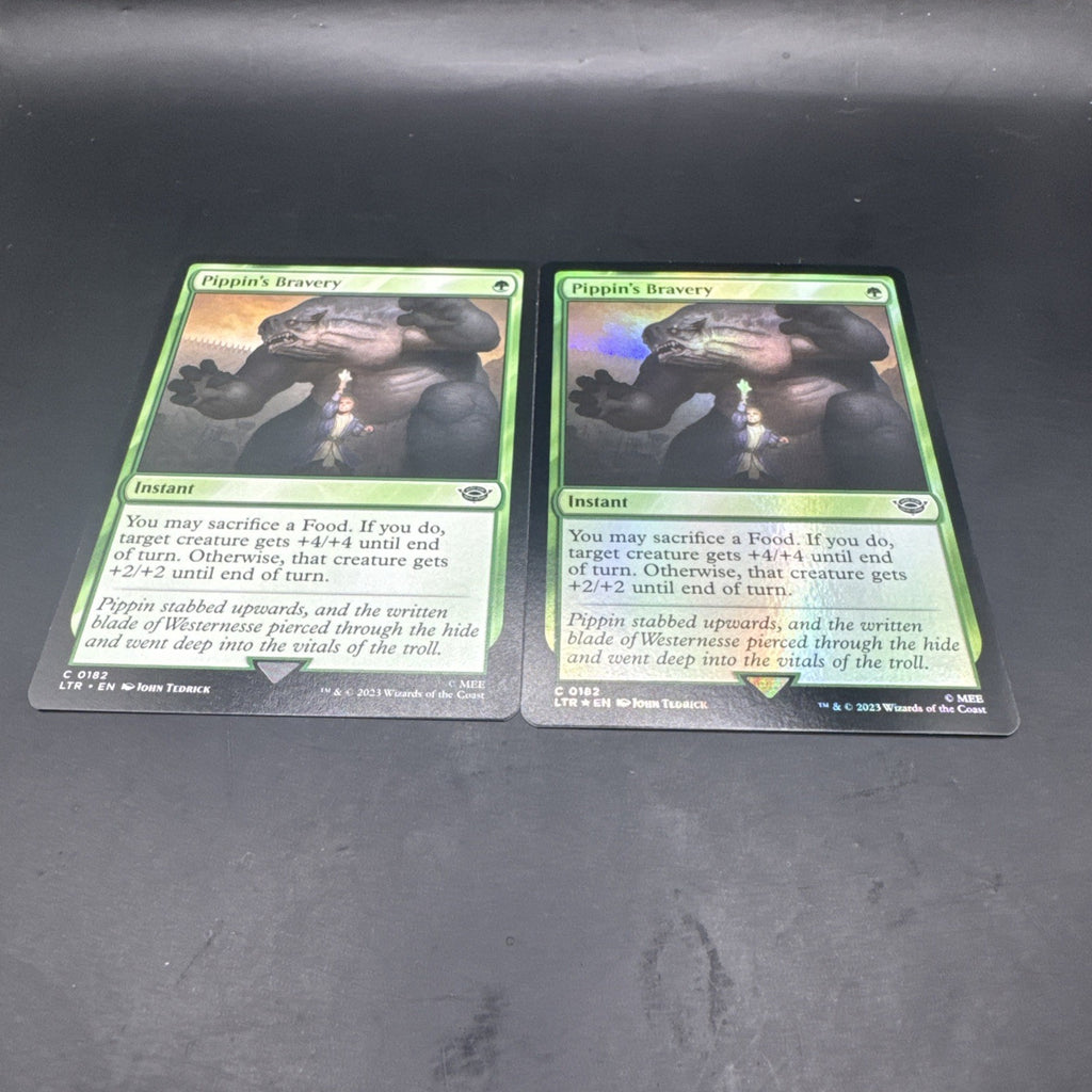 MTG Pippin's Bravery (FOIL) C0182 + Regular Card