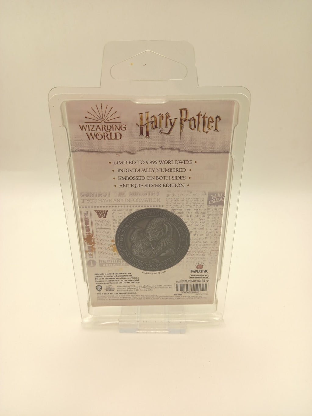 Harry Potter Lord Voldermort Limited Edition Coin - Only 9995 Worldwide